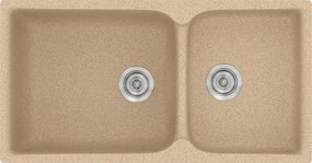 Sanitec Classic 307 (92×51) - Γρανιτένιος νεροχύτης - Granite BEIGE