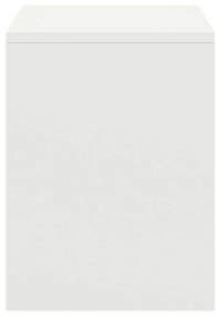 Κομοδίνα 2 τεμ. Λευκά 35 x 30 x 40 εκ. από Μασίφ Ξύλο Πεύκου - Λευκό