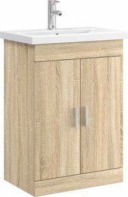 vidaXL Σετ Επίπλων Μπάνιου Sonoma Δρυς 61 x 40 x 84,5 εκ