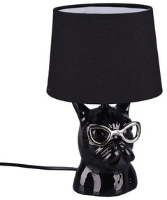 Φωτιστικό Επιτραπέζιο Dosy R50231002 1xE14 40W Φ18cm 29cm Black RL Lighting Ceramic,Fabric