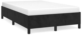 vidaXL Πλαίσιο Κρεβατιού χωρίς στρώμα Μαύρο 120x190 εκ. Βελούδινο
