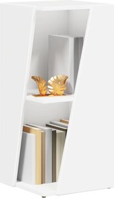 vidaXL Πλευρικό Ράφι Λευκό 33 x 32 x 70,5 εκ Επεξεργασμένο ξύλο