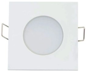Σποτ Χωνευτό Vera530SW 5W 3000K 400lm White Aca Τετράγωνο Aluminium