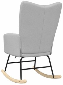 vidaXL Κουνιστή καρέκλα Cloud Grey Fabric