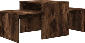 vidaXL Τραπεζάκια Σαλονιού Σετ Καπν. Δρυς 100x48x40 εκ. Επεξεργ. Ξύλο