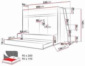 Κουκέτα Hartford 357, Δύο ορόφων, Άσπρο, 90x200, 90x1950, Πλαστικοποιημένη μοριοσανίδα, Τάβλες για Κρεβάτι, 94x230x165cm, 178 kg | Epipla1.gr