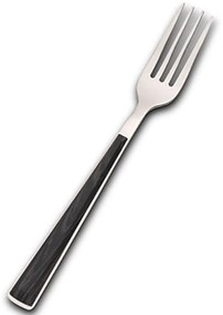Πιρούνι Φαγητού Arya 10-123-041 20,6cm Silver-Black Nava Stainless Steel