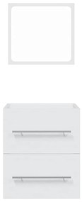 vidaXL Ντουλάπι Μπάνιου με Καθρέφτη Λευκό 41x38,5x48 εκ.