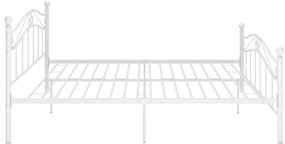 vidaXL Πλαίσιο Κρεβατιού Λευκό 180 x 200 εκ. Μέταλλο