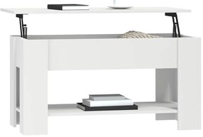 vidaXL Τραπεζάκι Σαλονιού Λευκό 101 x 49 x 52 εκ. Επεξεργασμένο Ξύλο