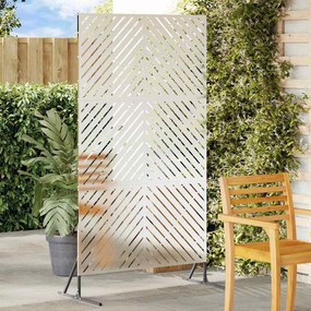 vidaXL Οθόνη Ιδιωτικότητας Γκρι Ατσάλι