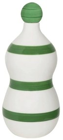 Διακοσμητικό Μπουκάλι Κεραμικό Lido FAS1505 10,4x24,4cm White-Green Zafferano Κεραμικό