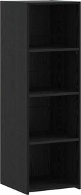 vidaXL Highboard Μαύρη Δρυς 40 x 41 x 124 εκ Επεξεργασμένο Ξύλο