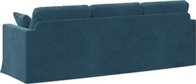 vidaXL Καναπές Μπλε 228 x 78 x 80 εκ Βελούδο