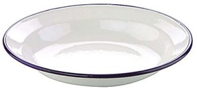 Πιάτο Βαθύ Εμαγιέ Blanca 912922 22cm White-Blue Ibili Enamel