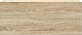 vidaXL Ντουλάπι τοίχου μπάνιου Sonoma Oak 100x25x40 cm