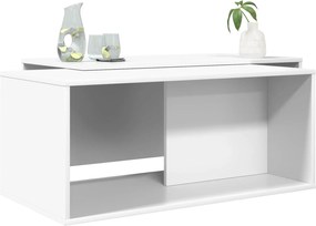 vidaXL Σετ Τραπεζιού Για Καφέ 2 pcs Λευκό Επεξεργασμένο ξύλο