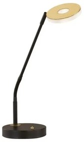 Επιτραπέζιο Φωτιστικό LED 7,5W Dent Μαύρο-Χρυσό 2700/3350/4000K 50717 Fischer Honsel-50717-Μαύρο-Χρυσό 50717