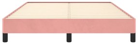 vidaXL Πλαίσιο Κρεβατιού Ροζ 140 x 190 εκ. Βελούδινο