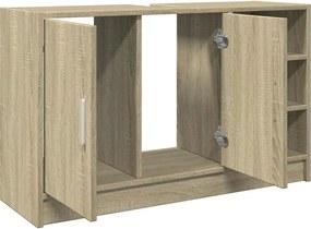 vidaXL Ντουλάπι Νιπτήρα Sonoma Δρυς 90x29x55εκ. από Επεξεργασμένο Ξύλο