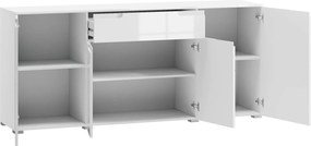 Μπουφές Aurora 4D1S-Leuko - 180.00Χ40.00Χ80.00cm