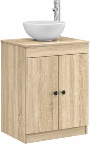 vidaXL Ντουλάπι Μπάνιου Sonoma Δρυς 54 x 41 x 70 εκ Επεξεργασμένο Ξύλο