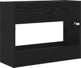 vidaXL Σχέδιο &amp; βάση αποθήκευσης Μαύρη Οξυά 65 x 24 x 50 εκ