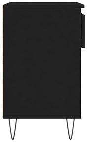Παπουτσοθήκη Μαύρη 70x36x60 εκ. από Επεξεργασμένο Ξύλο - Μαύρο