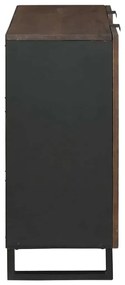 vidaXL Πλαϊνό Γραφείο Καφέ 90 x 33 x 75 εκ Μασίφ ξύλο μάνγκο