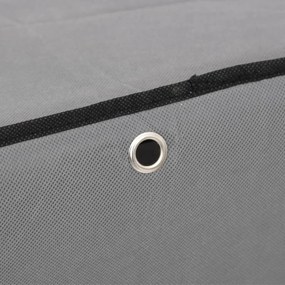 vidaXL Παπουτσοθήκη Γκρι 60 x 30 x 166 εκ. Υφασμάτινη