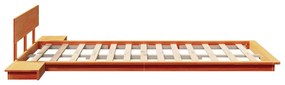 vidaXL Σκελετός Κρεβατιού Καφέ 120 x 190 cm ξύλο