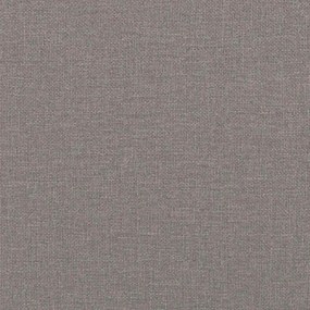 vidaXL Καναπές Διθέσιος Taupe 140 εκ. Υφασμάτινος