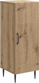 vidaXL Πλαϊνό γραφείο Artisan Δρυς 33 x 34,5 x 89,5 εκ