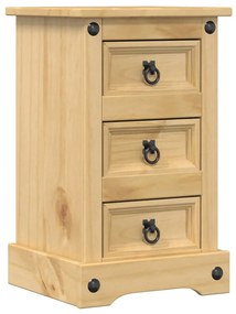 vidaXL Κομοδίνο Corona 35x32,5x58 εκ. από Μασίφ Ξύλο Πεύκου