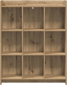 vidaXL Βιβλιοθήκη 9 επιπέδων 87,5 x 30 x 111 εκ Επεξεργασμένο Ξύλο