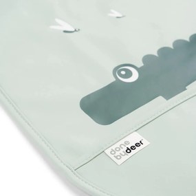 Σαλιάρες Done By Deer σετ 2τμχ με velcro Croco Green