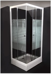 SANITEC Α-907N Ευθύγραμμη Ακρυλική Ντουζιέρα 90x75cm
