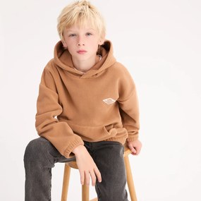 Φούτερ oversize από φλις με κουκούλα