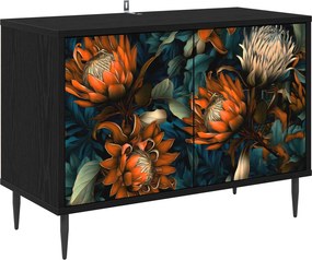 vidaXL Ντουλάπι TV LOCHEM 69 x 33 x 50,5 εκ. Μαύρη Δρυς