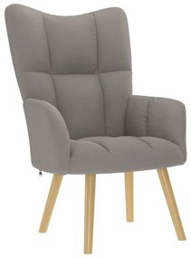 vidaXL Πολυθρόνα Relax Taupe Υφασμάτινη