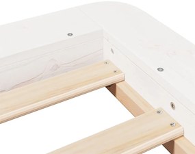 vidaXL Σκελετός Κρεβ. Χωρίς Στρώμα Λευκό 90x190 εκ Μασίφ Πεύκο