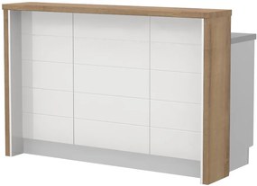 Πάγκος νησίδας Hudson-Μήκος: 150 εκ.-Λευκό-White Marble