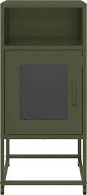 vidaXL Κομοδίνο ντουλάπι Ελαιοπράσινο 36x39x78 cm από