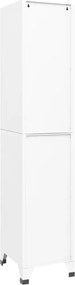 vidaXL Φοριαμός Λευκός 38 x 40 x 180 εκ. Ατσάλινος