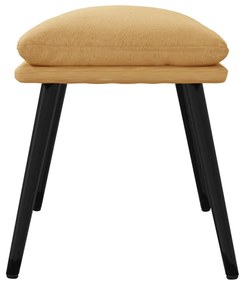 vidaXL Υποπόδιο Κρεμ 45 x 30 x 39 εκ. από Ύφασμα Μικροϊνών