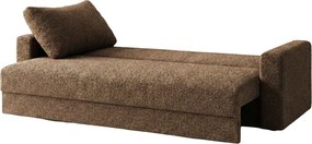 Καναπές Kleio Τριθέσιος-215φ 80β εκ.-Σοκολατί