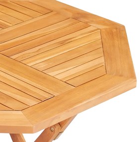 vidaXL Σετ Τραπεζαρίας Κήπου 5 Τεμαχίων από Μασίφ Ξύλο Teak