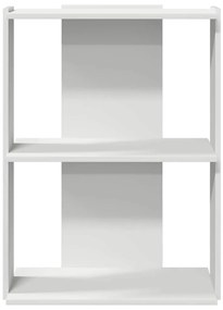 vidaXL Βιβλιοθήκη 3 επιπέδων Λευκό 60x30x80 cm Ξύλινη κατασκευή