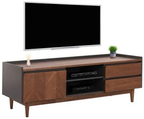 ΕΠΙΠΛΟ ΤΗΛΕΟΡΑΣΗΣ VEEN HM9741 MDF ΜΕ ΚΑΠΛΑΜΑ ΚΑΡΥΔΙΑΣ-ΚΑΡΥΔΙ&amp;ΣΚΟΥΡΟ ΓΚΡΙ 170x40x50Υ