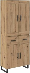 vidaXL Highboard 2 pcs Artisan Oak 69,5 x 34 x 180 εκ.